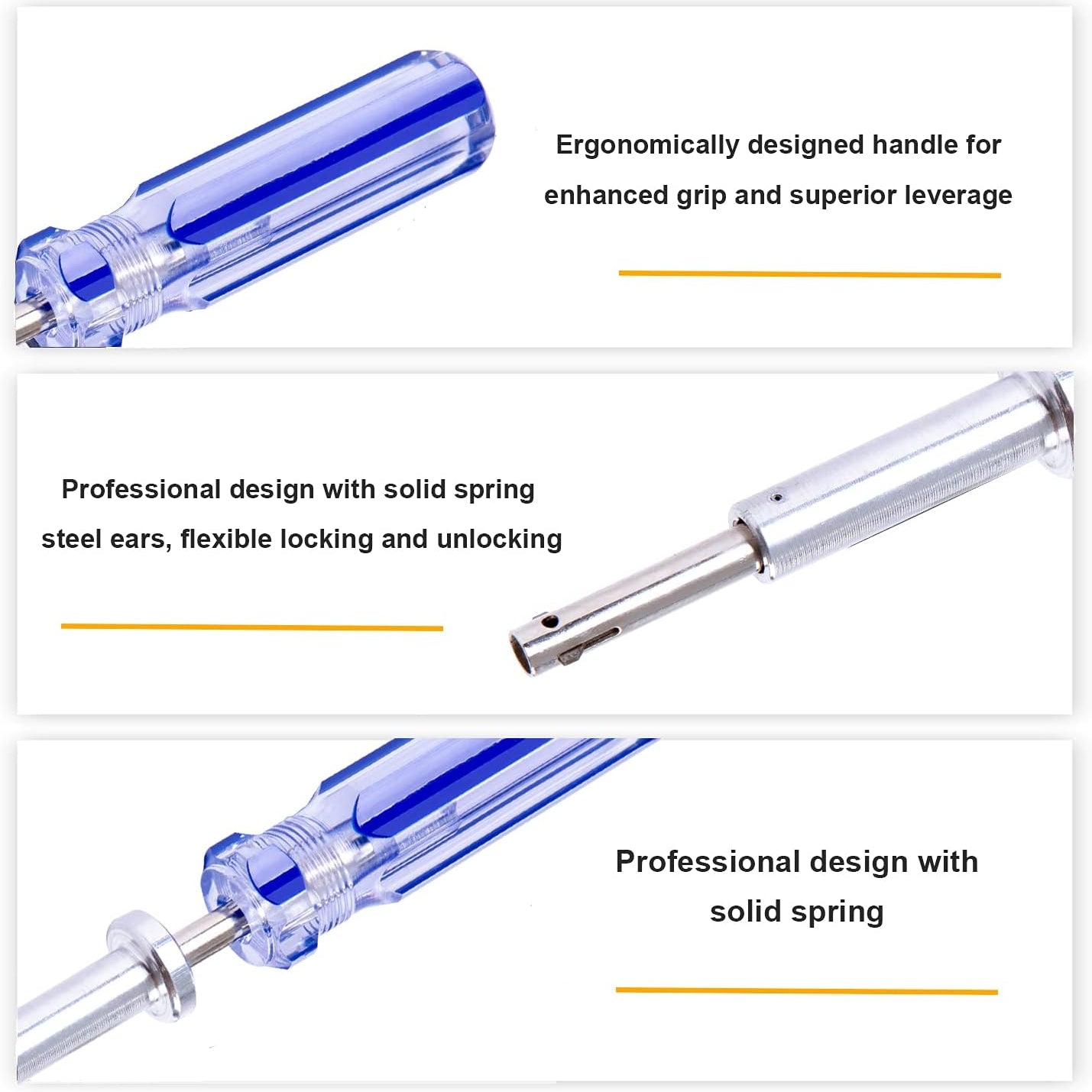 7 Inch Terminator TV Tool LTT-7 GTT-7 CATV Cable Locking Terminator Tool - Coax/Coaxial Cable Terminator Tool Bump Key for TV Boxes Cable Blue