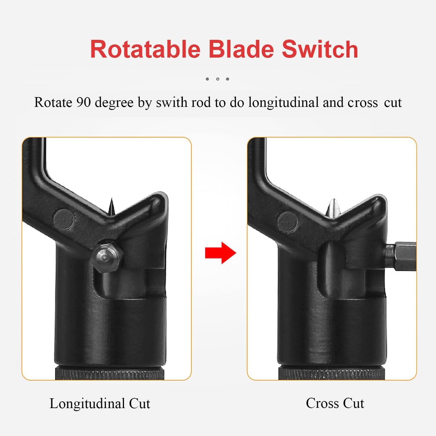 4-10MM Transverse Armoured Cable Stripping Knife - Fiber Optic Cable Stripper FTTH Armored Fiber Cable Slitter - Armored Mid Span Cable Slit and Ring Tool, Cable Jacket Stripper