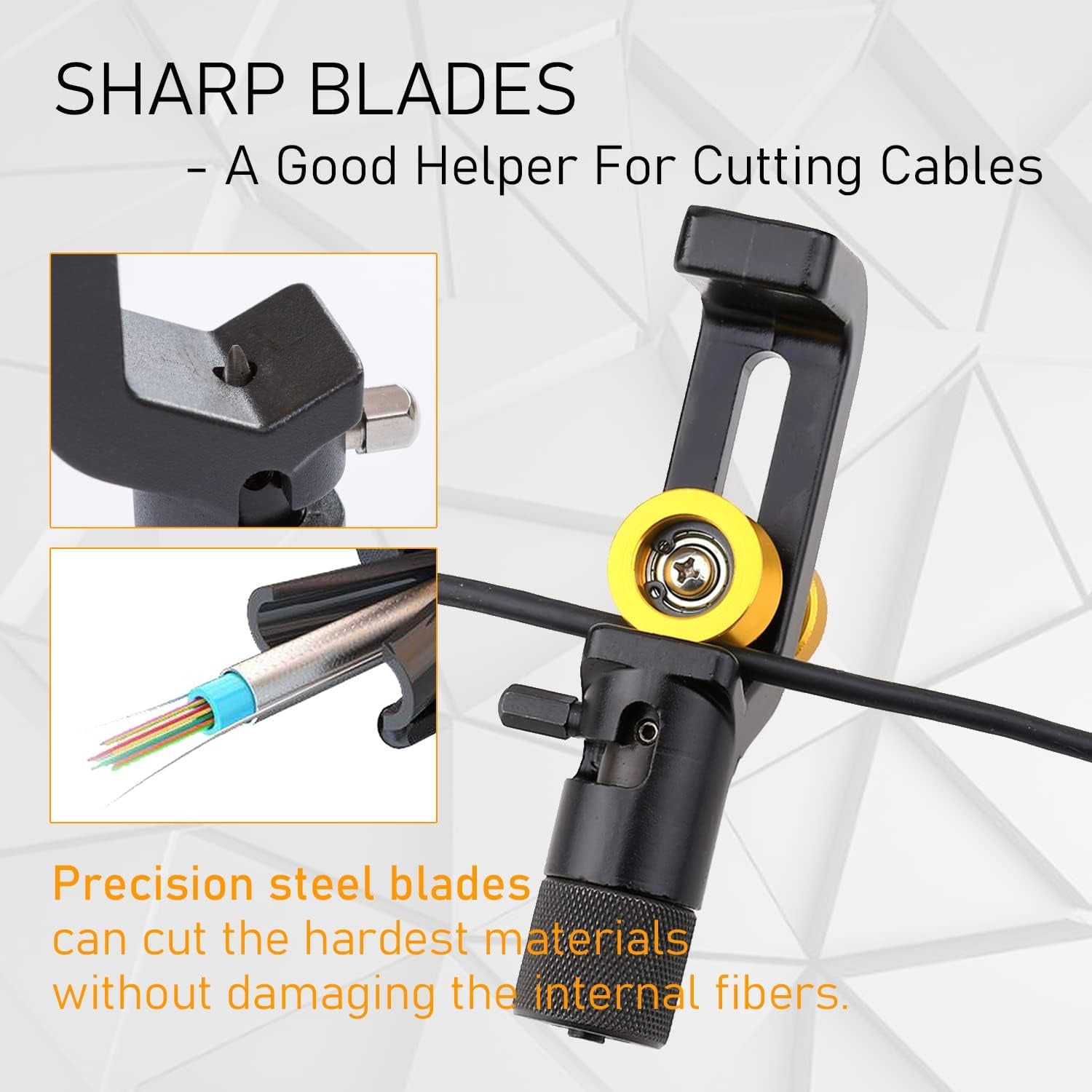 Armored Cable Stripper Tools 8-28Mm Wire Stripper Coax Mid Span Cable Stripper Radial Cutter Slitting Ring Tools Coax round Cable Jacket Stripping Armored Fiber Optic Cable Stripper Tools
