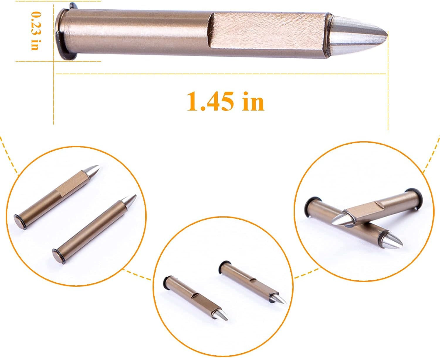 Armored Cable Stripper Replacement Blade Precision Steel Blade That Can Cut Hard Materials without Damaging Internal Fibers for FTTH Armored Fiber Optic Cable Stripper Armored Slitting Tools(2Pcs)