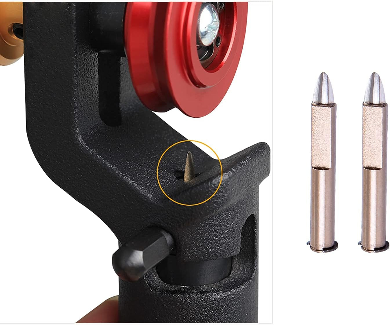 Armored Cable Stripper Replacement Blade Precision Steel Blade That Can Cut Hard Materials without Damaging Internal Fibers for FTTH Armored Fiber Optic Cable Stripper Armored Slitting Tools(2Pcs)