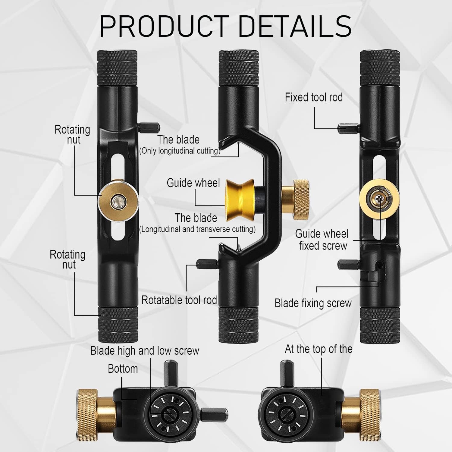 Armored Cable Stripper Tools 8-28.6Mm Double Head Armored Fiber Cable Stripping/Fiber Optic Tools/Wire Insulation Knife Coax Mid Span round Cable Jacket Stripper Radial Slitting Ring Tools