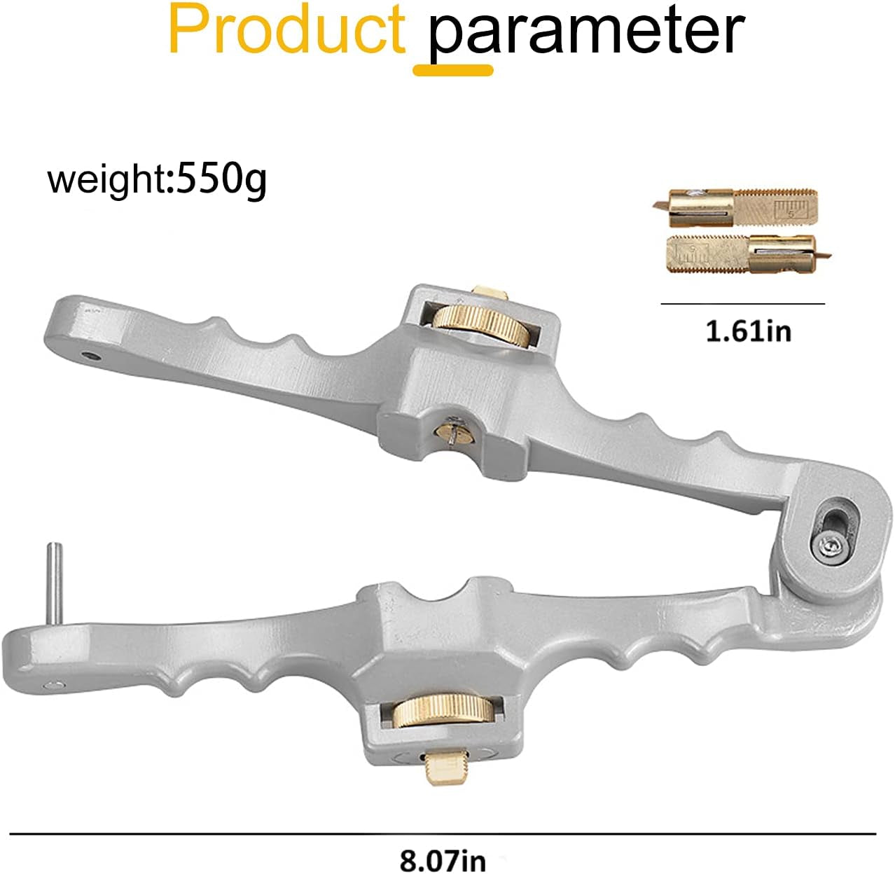 Armored Fiber Optic Cable Stripping Tool Si-01,Longitudinal & Window Cable Peeler, Mid Span Cable Stripper with Adjustable Cutting Depth,2/5" to 1" Diameter (2 Spare Blades)
