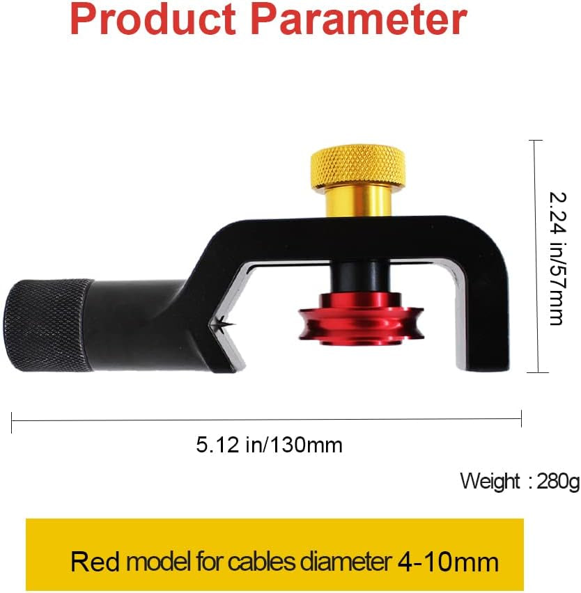 4-10MM Transverse Armoured Cable Stripping Knife - Fiber Optic Cable Stripper FTTH Armored Fiber Cable Slitter - Armored Mid Span Cable Slit and Ring Tool, Cable Jacket Stripper